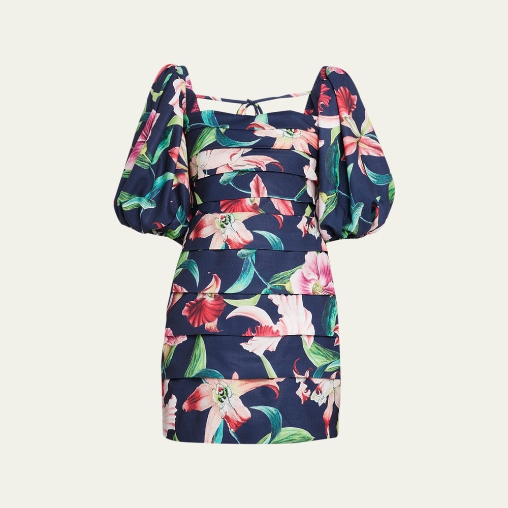Patbo Laila puff sleeve mini dress size 4 - Picture 6 of 6